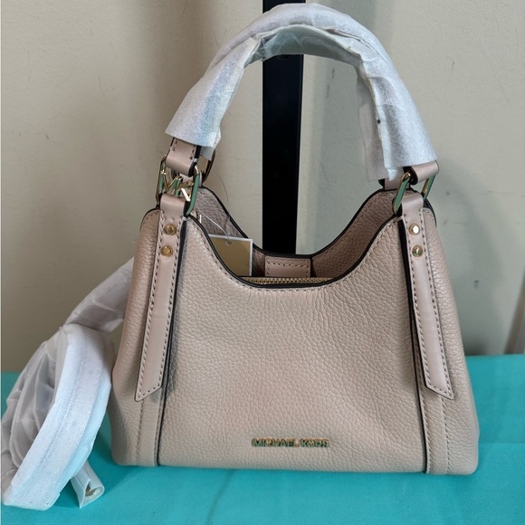 Michael Kors Handbags - Michael Kors Tan Leather Shoulder Bag